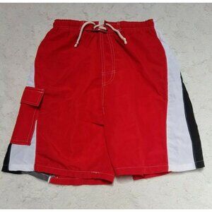 New Torque Men's mesh Shorts Colorblock Drawstring Waist Size 12/14 Black White